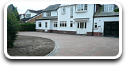 Large Arc Tarmac Driveway with Block Paving