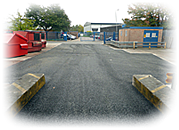 an image of an industrial unit with tarmac loading bay